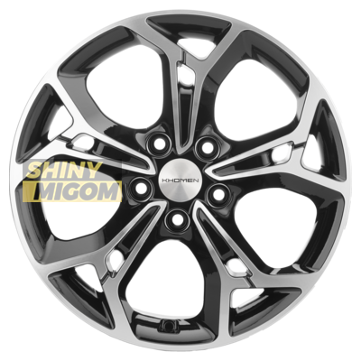 Диски Khomen Wheels 7x17/5x114.3 ET40 D66.1 KHW1702 (Qashqai) Black-FP