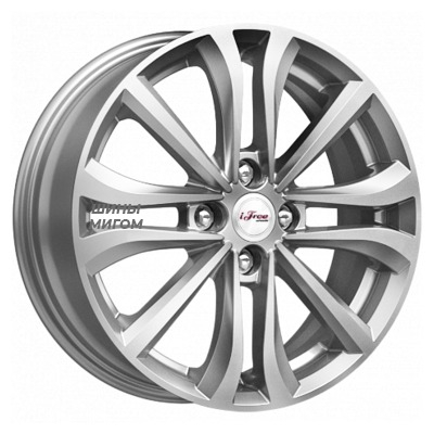 Диски iFree 6x16/4x100 ET45 D56.6 Панган (КС938) Нео-классик