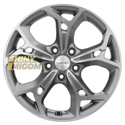 Диски Khomen Wheels 7x17/5x114.3 ET39 D60.1 KHW1702 (RAV4) F-Silver