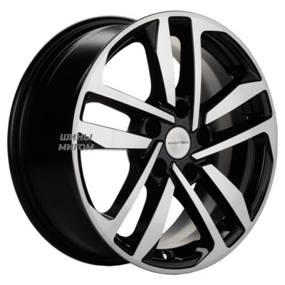 Khomen Wheels 6.5x16/5x114.3 ET46 D67.1 KHW1612 (Mitsubishi) Black-FP