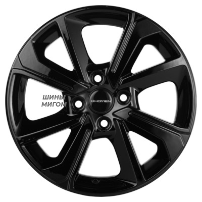 Khomen Wheels 6x15/4x100 ET45 D56.6 KHW1501 (Nexia) Black